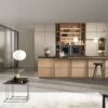 LEICHT Design Inselküche Kyoto Beige Echtholz